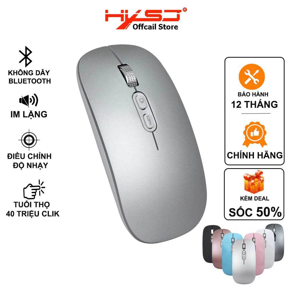 Chuột không dây HXSJ M103 wireless sạc pin siêu mỏng không gây tiếng ồn chuyên…