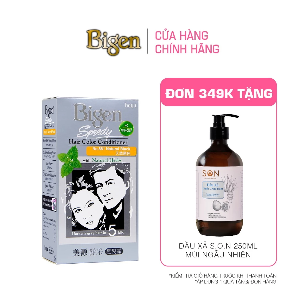 Thuốc Nhuộm Tóc Phủ Bạc Tại Nhà Bigen Xám - Phủ Bạc Thảo Dược, Dưỡng Tóc Mềm Mượt 80ml
