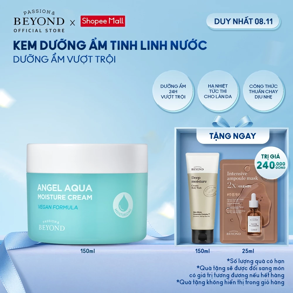 [Beyond Official] Kem dưỡng ẩm Tinh Linh Nước làm dịu Beyond Angel Aqua Moisture Cream
