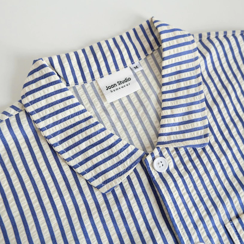 Đồ Ngủ Nữ Ngắn Tay - Đồ Mặc Ở Nhà Chất Liệu Cotton Xốp Họa Tiết Kẻ Sọc Dọc - Everyday Stripes 01