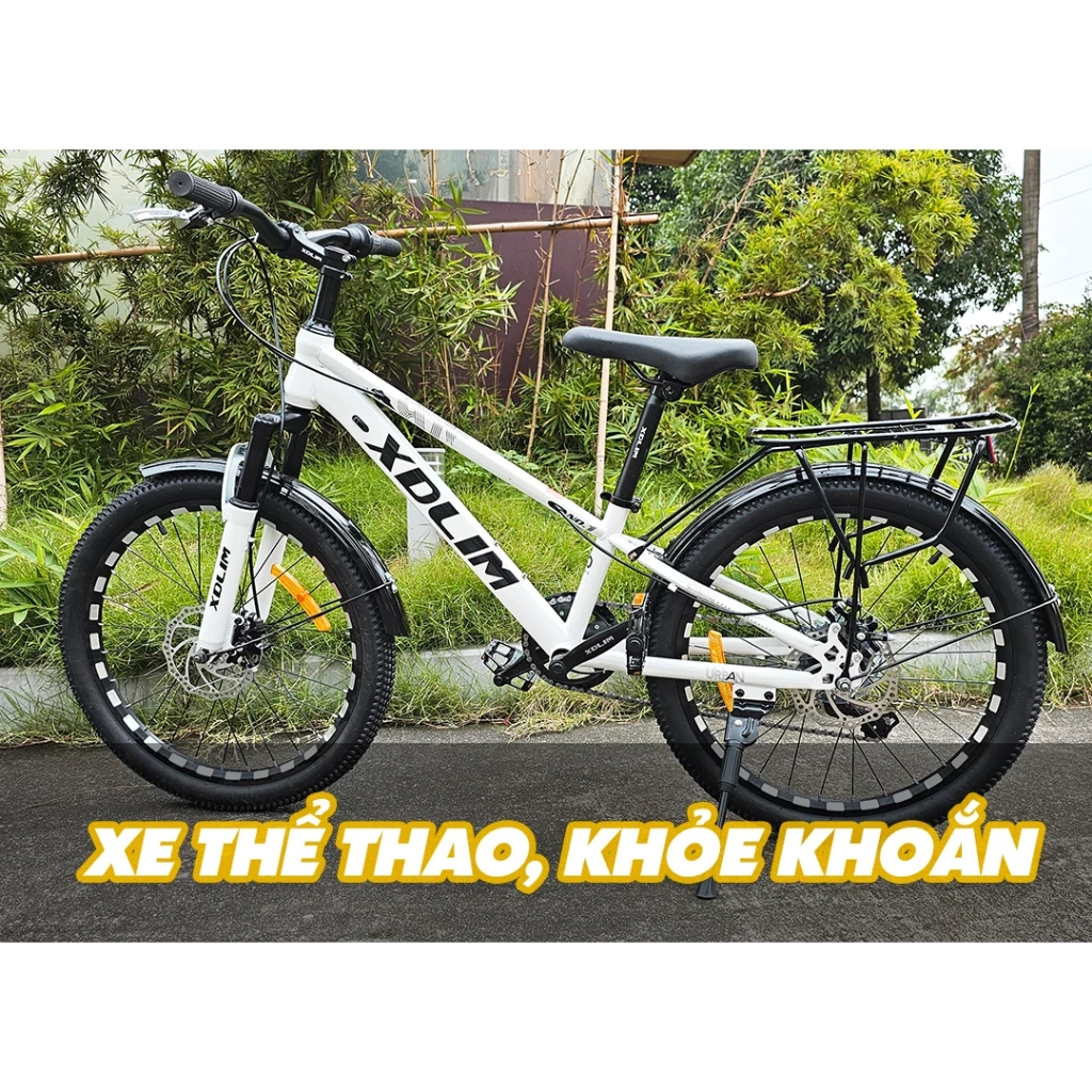 [siêu rẻ] XE ĐẠP TRẺ EM CAO CẤP CÓ ĐỀ 20/22/24 INH (7-15 TUỔI) - TẶNG KÈM CHẮN BÙN VÀ GÁCBAGA