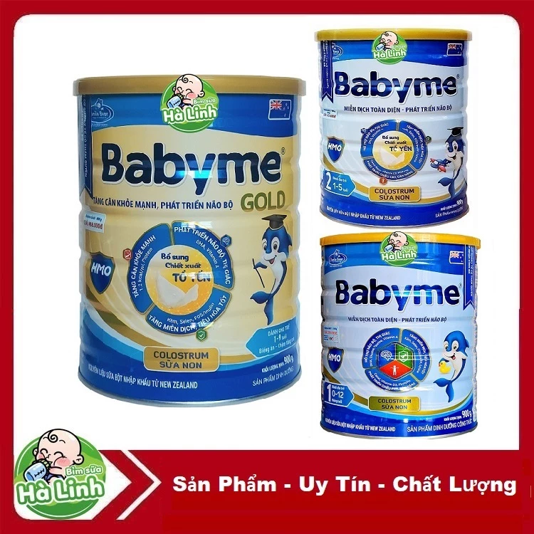 Sữa Babyme Gold,Grow, số 1,2,3 900g [Date 2028]
