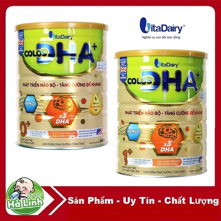 [Quét mã tích điểm] Sữa Bột Colos DHA 0+ 1+ 800g [Date mới nhất]