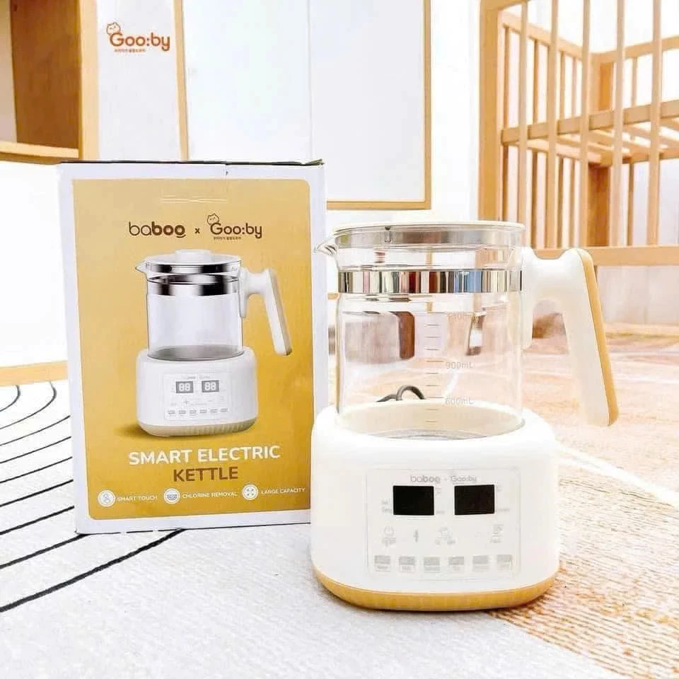 Ấm đun nước thông minh Gooby, điều chỉnh nhiệt độ, tích hợp công nghệ khử Clo
