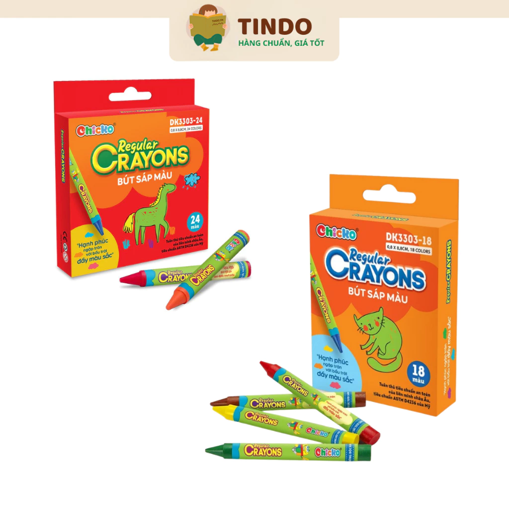 Văn Phòng Phẩm DUKA - Bút Sáp Màu Regular Crayons - Tùy Chọn
