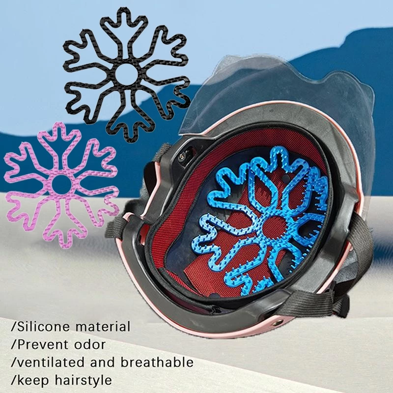 Lót mũ nón bảo hiểm Silicon Massage chống nóng, chống xẹp tóc, thông thoáng làm mát, chăm sóc bảo vệ da đầu