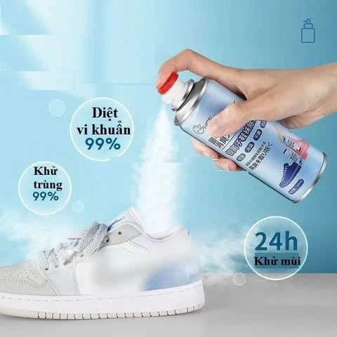 Chai Xịt Khử Mùi Giày,Dép Chống Hôi Chân,Diệt Khuẩn Hiệu Quả Đến 24h Dung Tích 260ml