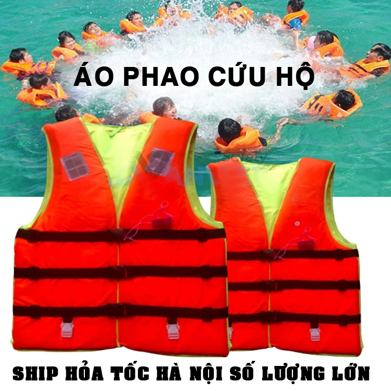 Áo phao xốp cứu hộ cao cấp (Hàng loại 1) , áo phao tập bơi cho trẻ em và người lớn - An toàn hơn