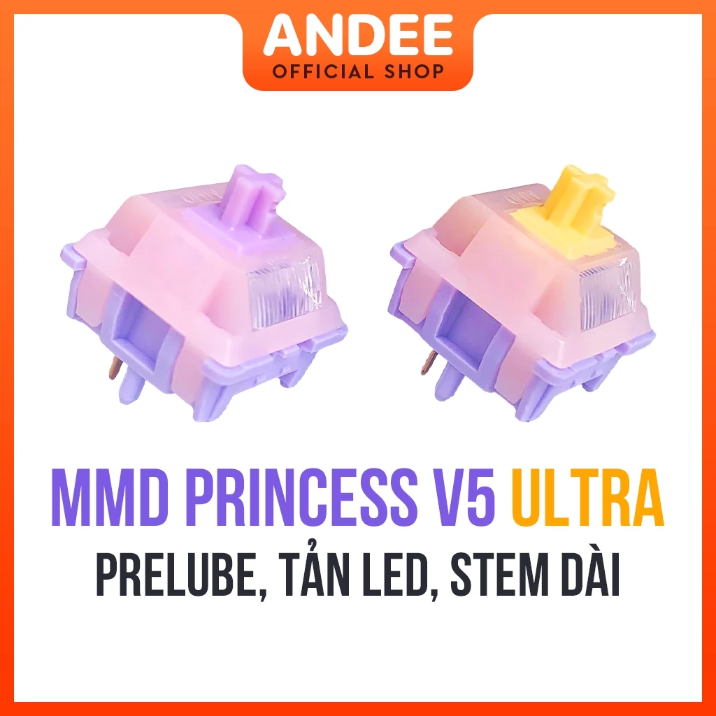 Switch MMD Princess v5 Ultra bán lẻ công tắc phím cơ giá rẻ chất lượng cao