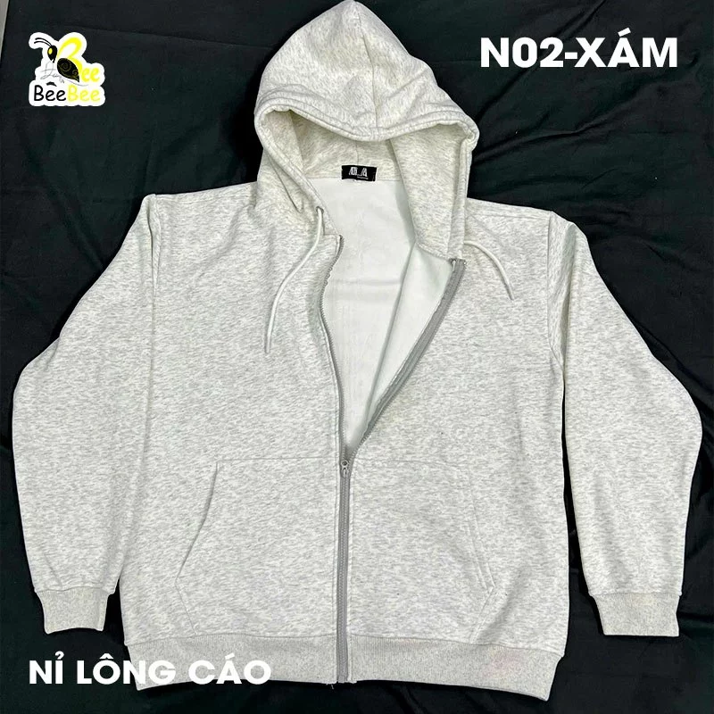 ÁO Nỉ Hoodie, zip Hoodie,sweater  Nam Nữ Phong Cách Trẻ Trung Năng Động Chất Liệu Nỉ lông cáo Dày Dặn-N01