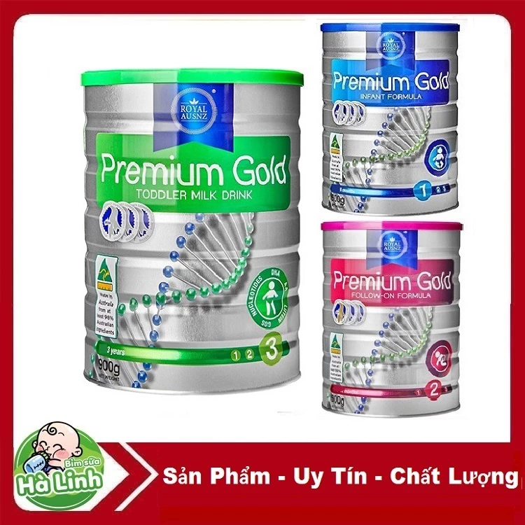 Sữa Hoàng Gia úc Premium Gold Đủ Số 1-2-3 900g [Date 09/2027]...
