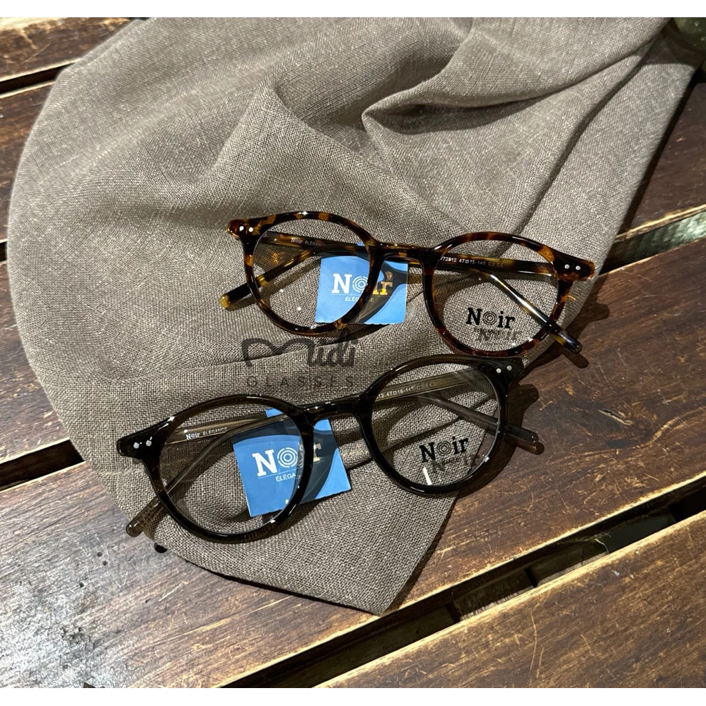 Kính mắt form tròn unisex dễ mang, càng cốt kim loại Noir (72512)