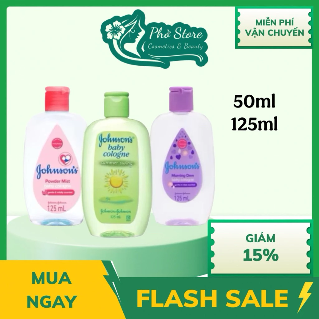 Nước hoa Johnson’s Baby 125ml, 50ml