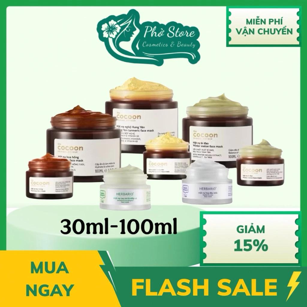 Mặt nạ nghệ Hưng Yên Cocoon giúp da rạng rỡ & mịn màng 30ml