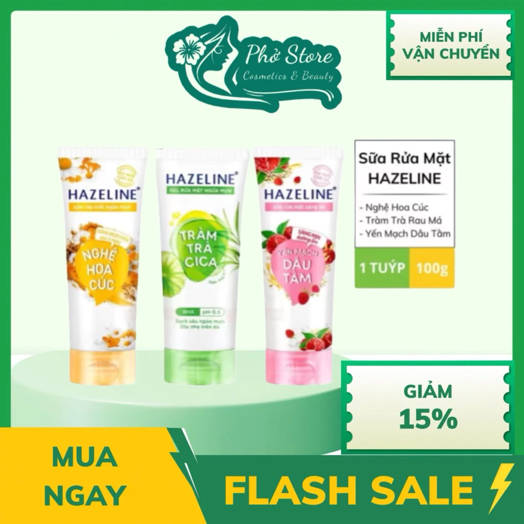 Gel Rửa Mặt Hazeline Chiết Xuất Thiên Nhiên 100g