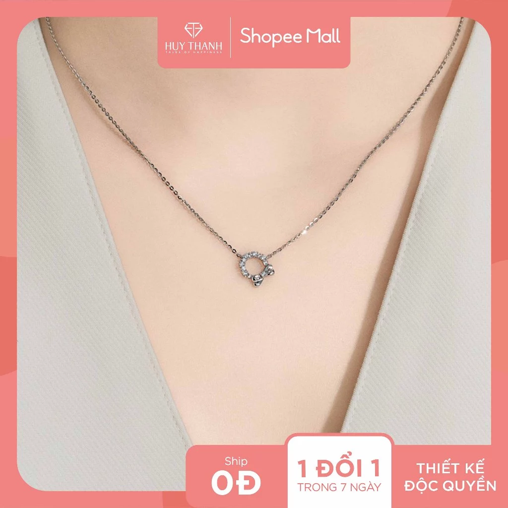 Dây Chuyền Vàng Tây 10k DCMAMD184 Huy Thanh Jewelry