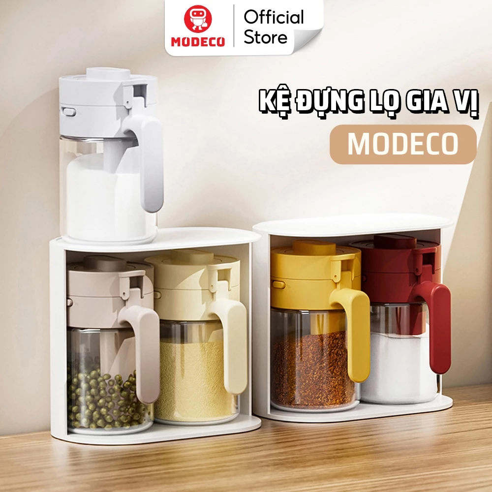 Kệ Đựng Lọ Gia Vị Modeco Tiết Kiệm Không Gian - Một Kệ Để Được Tối Đa 4 Lọ Gia Vị