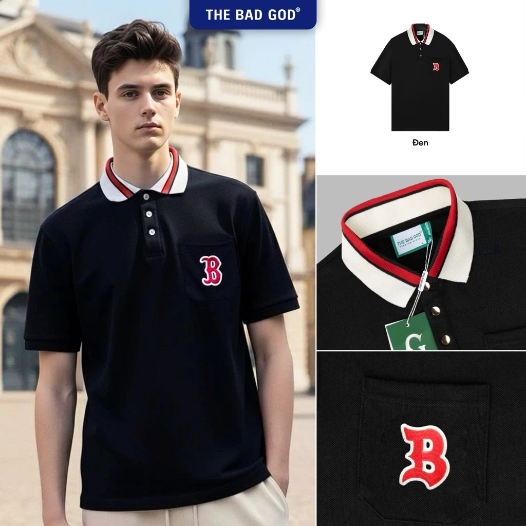 Áo Polo Nam Nữ The Bad God Noble Form Rộng Local Brand Unisex