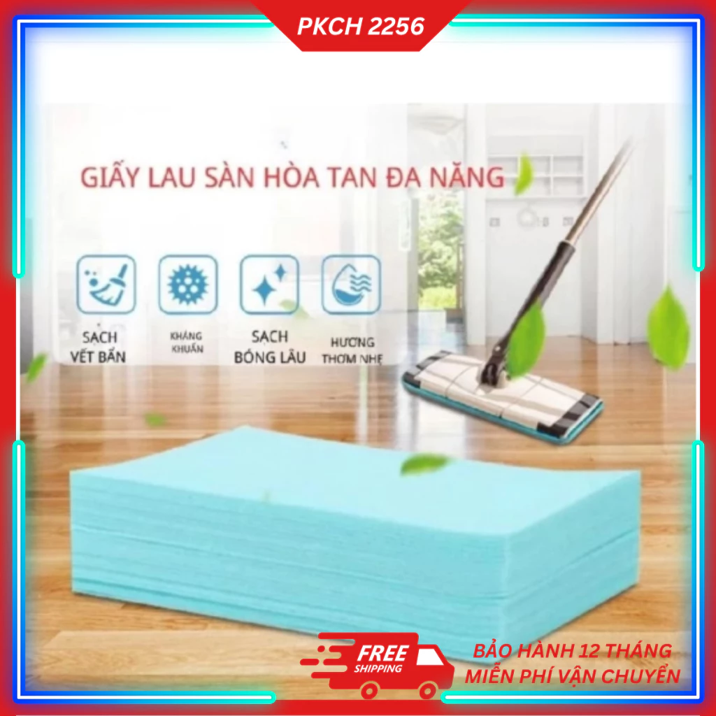 Set 30/60 Khăn Lau Sàn Nhà Tan Trong Nước Tiện Dụng Cho Gia Đình