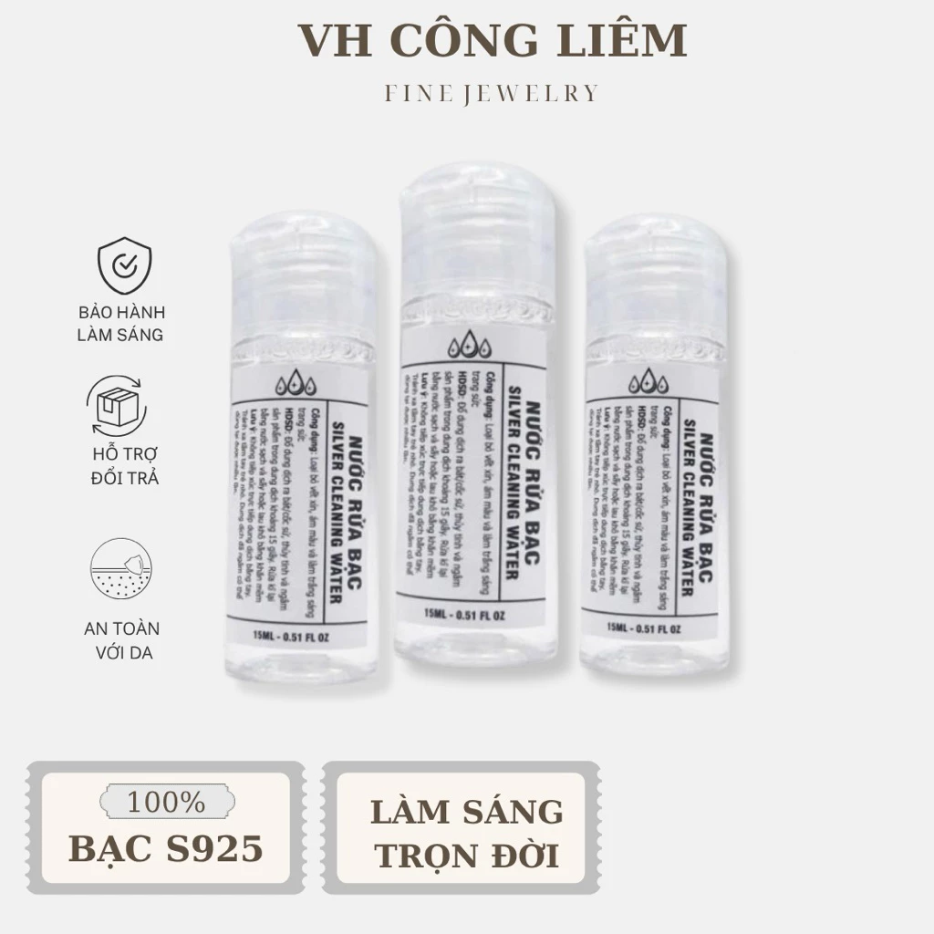 nước rửa bạc làm trắng trang sức—VH CÔNG LIÊM—