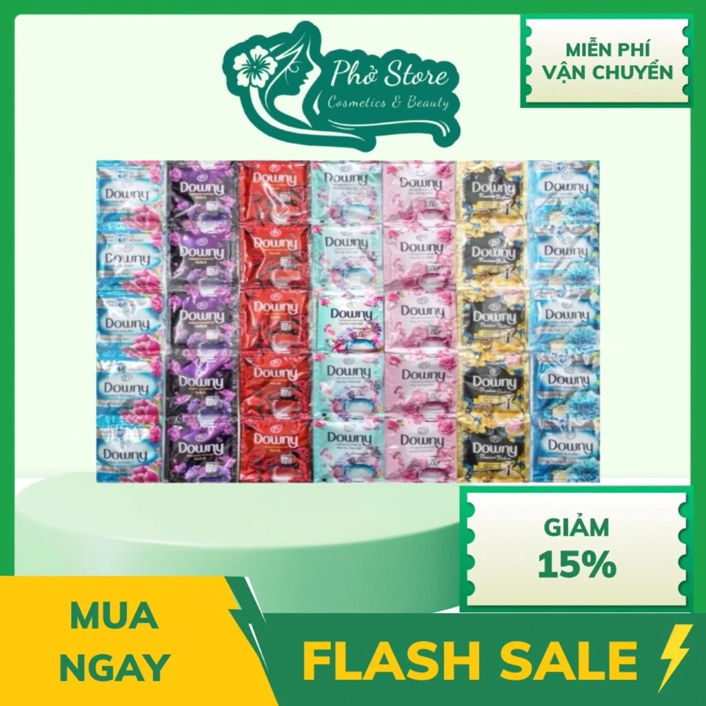 Nước Xả Vải Downy Hương Nước Hoa Thơm Lâu Dây 10 Gói