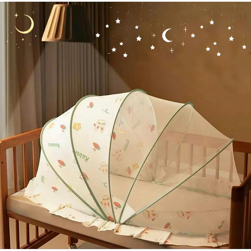 [Mẫu 2025] Mùng chống muỗi cho bé sơ sinh từ 0 - 4 tuổi, hoạ tiết đáng yêu, có che ánh sáng bảo vệ giấc ngủ ngon cho bé
