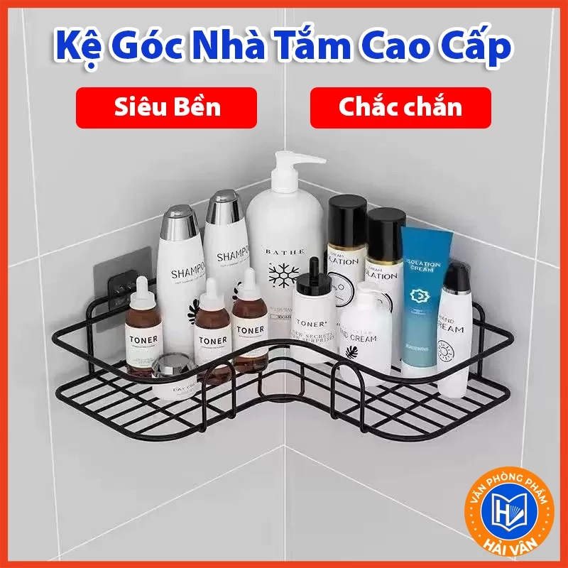 Kệ Góc Nhà Tắm Treo Tường, Kệ Dán Tường Đựng Gia Vị Nhà Bếp Chắc Chắn Bền Bỉ , Kệ Để Gia Vị Nhà Bếp Tiện Dụng