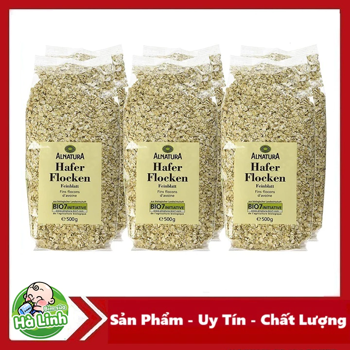 Yến mạch Hafer Flocken 500gr cán vỡ, 5 phút ăn liền