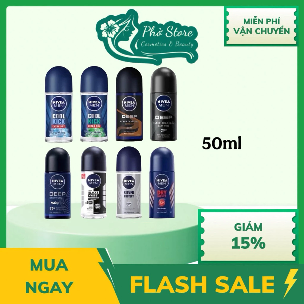 LĂN ngăn mùi NIVEA MEN dành cho Nam ( 50ml ) - Hàng Chính Hãng