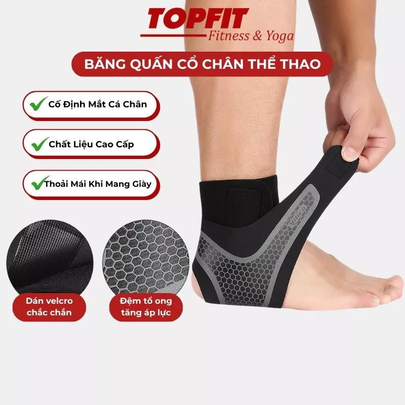 Băng Quấn Cổ Chân Thể Thao Chống Lật - Bảo Vệ Cổ Chân Khi Đá Bóng, Chạy Bộ – BCHAN01