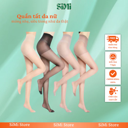 Quần tất da nữ siêu dai SiMi mỏng nhẹ siêu trong, tự nhiên như da thật, mềm mịn, phong cách lolita sang chảnh