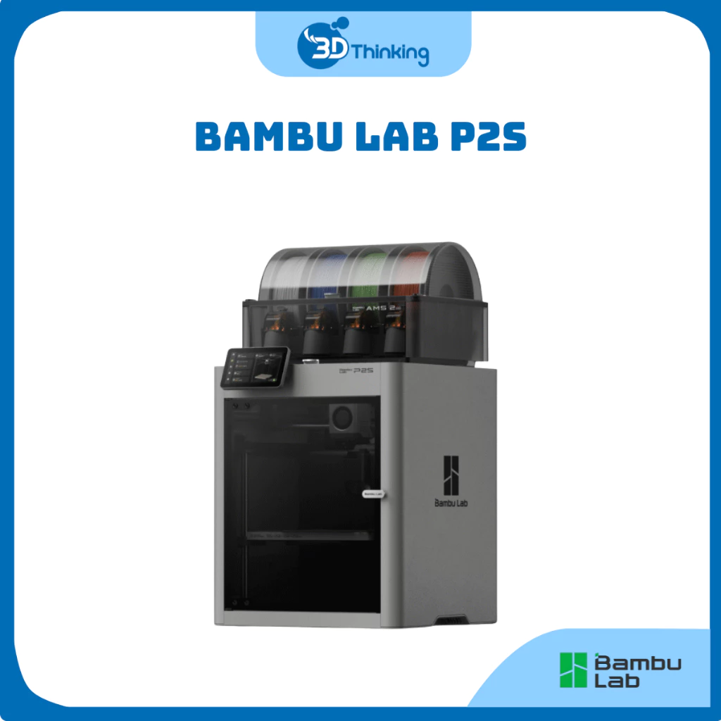 Máy In 3D Nhiều Màu Bambu Lab P2S Chính Hãng Bản Quốc Tế (Hỗ Trợ Kỹ Thuật Trọn Đời)
