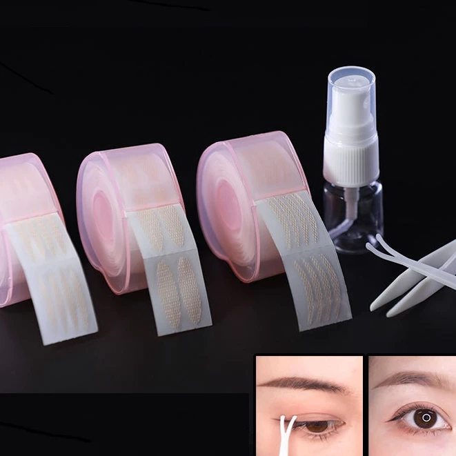 Set Kích Mí Lưới Cuộn Sẵn Keo + Bình Xịt Nước dán kích mí tàng hình