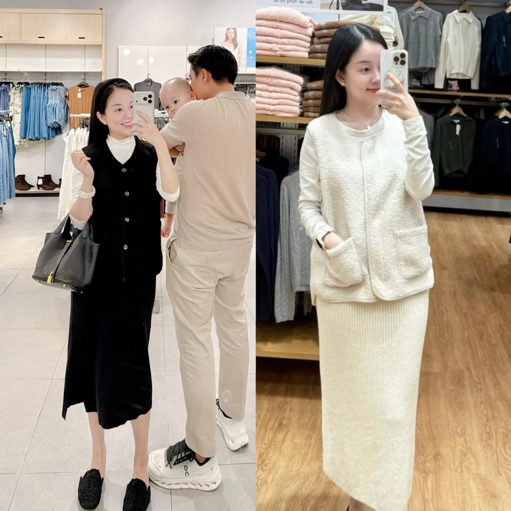 [45-70kg] Áo gile lông cừu 3 màu - ALISA