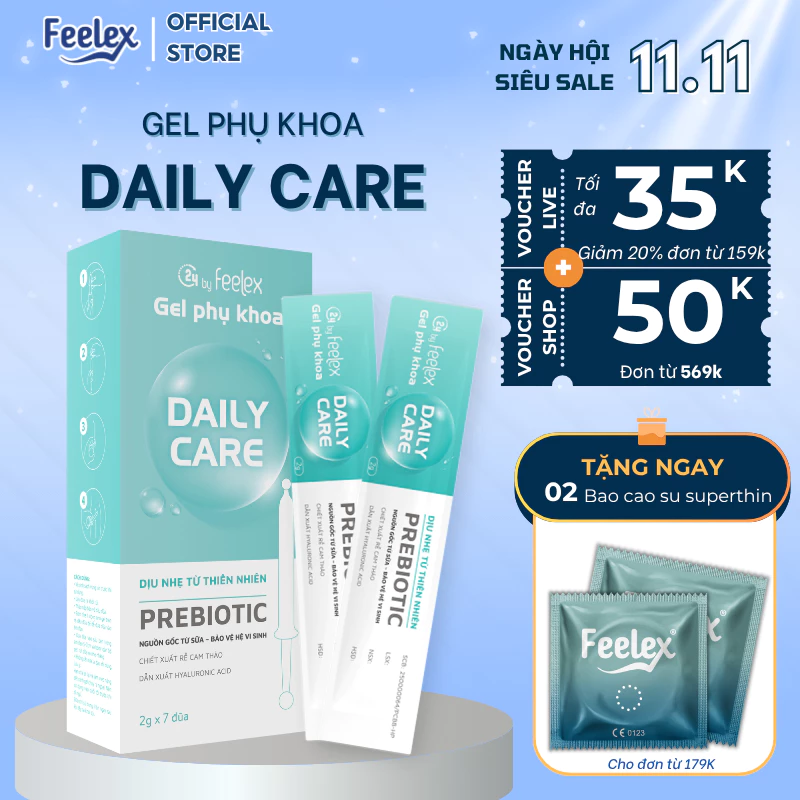 Dung dịch vệ sinh phụ nữ đũa thần inner C24 By Feelex Care, vệ sinh vùng kín an toàn, tiện lợi