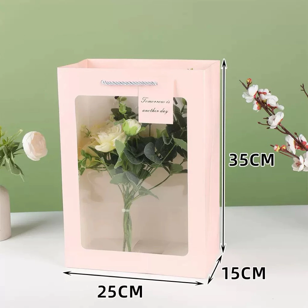 combo 10 túi hộp đựng hoa sáp 25x35x 15