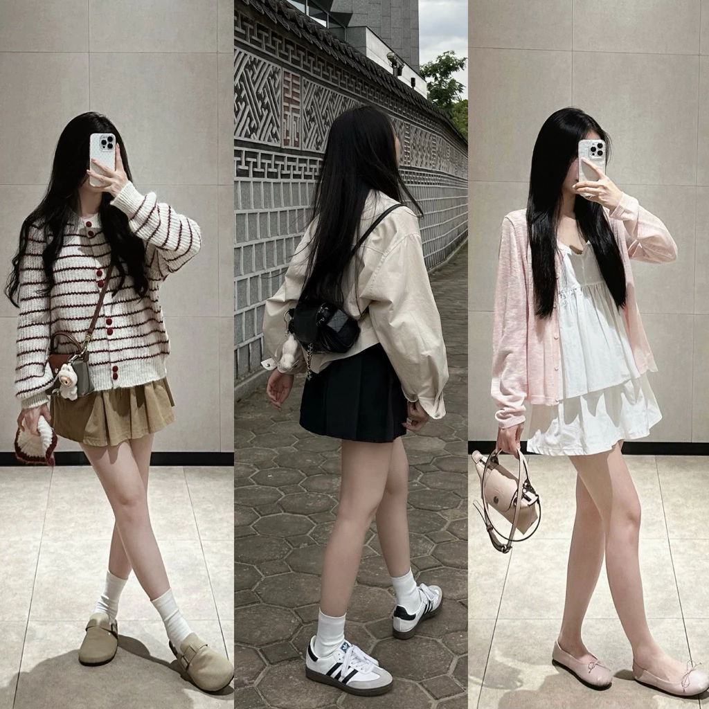 [Steezy] Chân váy thô xòe cạp chun dây rút tag kim loại có quần bảo hộ, chân váy thô nữ, chân váy xoè - CV3170