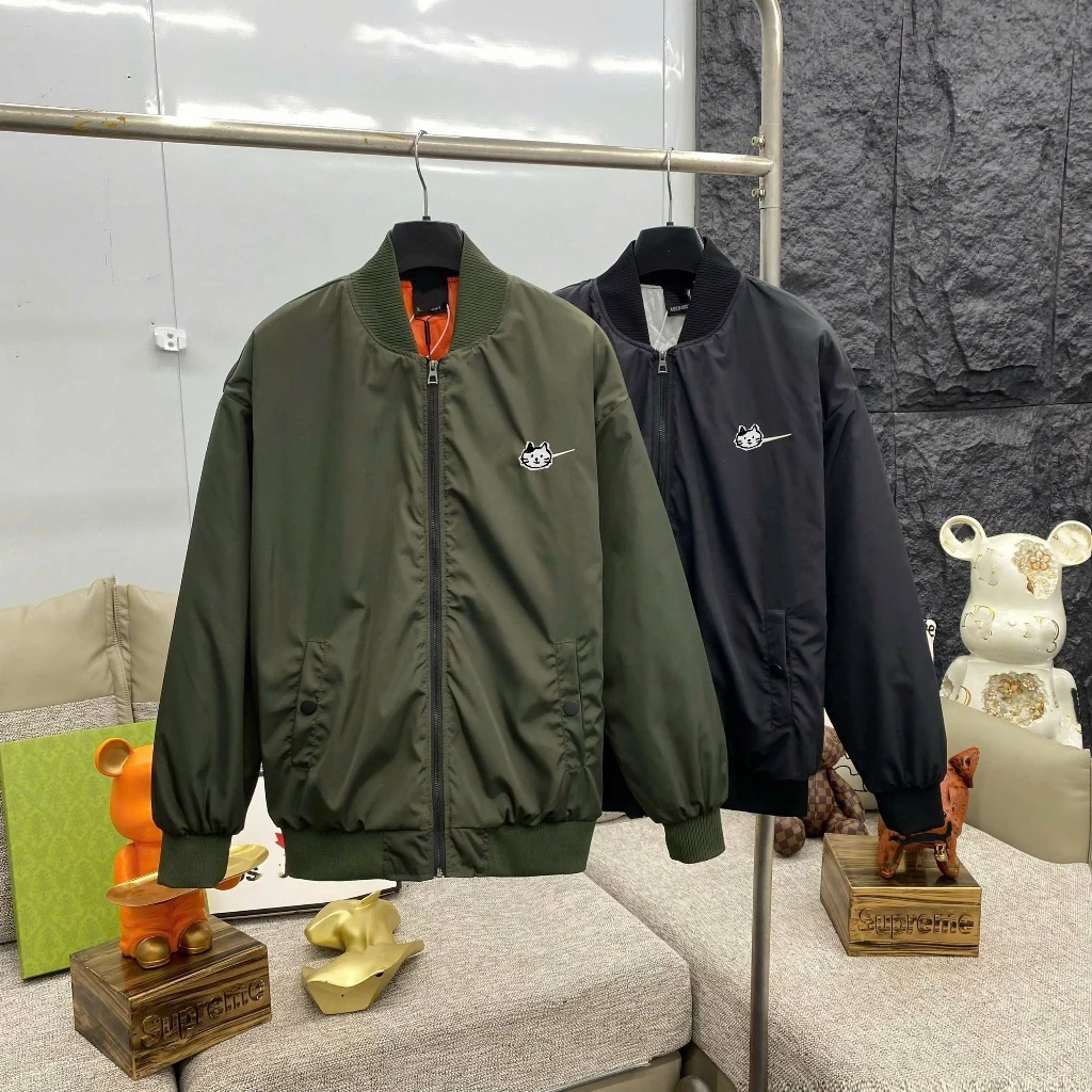 Áo Khoác Gió Chần Bông Nam Nữ Sờ Ty Six Thêu Logo Siêu Nét- Áo Khoác Bomber Gió Trần Bông Hàng QC- 2026