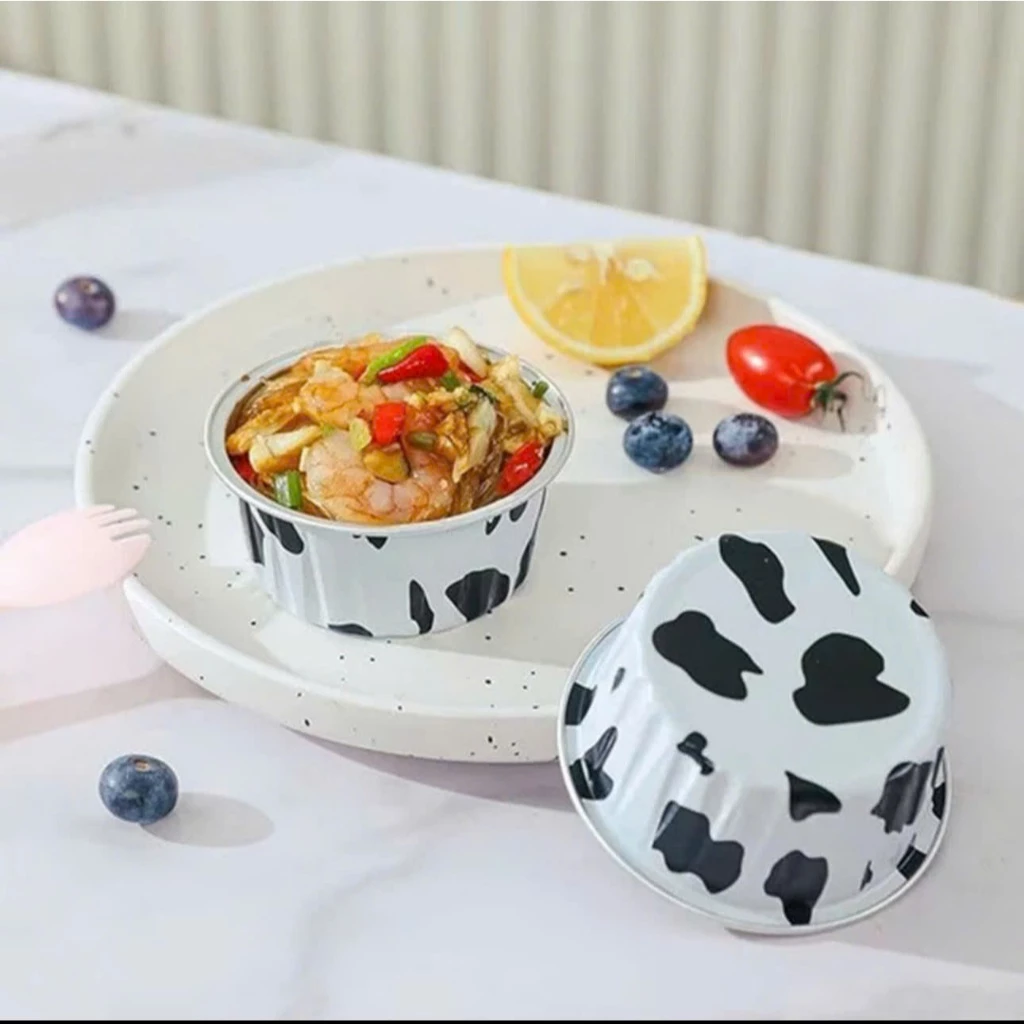 Cốc Thiếc Giấy Bạc Nhôm, Cốc Giấy Bạc Dụng Cụ Làm Bánh Nướng Thích Hợp Cho Nồi Chiên Không Dầu,Khuôn Bánh Pudding, Khay