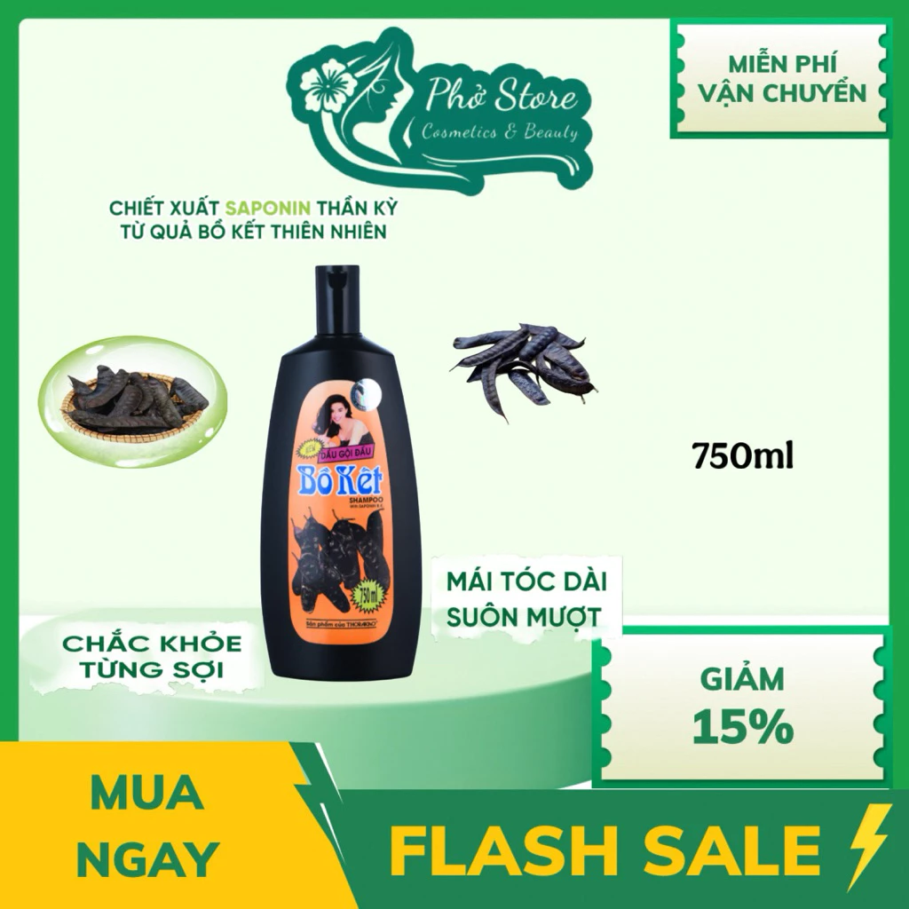 Dầu gội bồ kết Thorakao 750ml