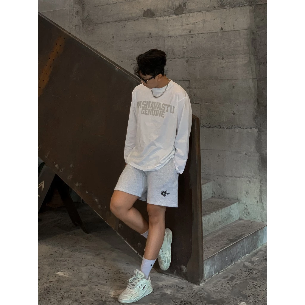 [ KHÔNG XÙ ] Quần Short Đùi Nỉ Bông Vasnava Basic Logo - Quần Short Nỉ Bông 380gsm form trên gối Top Trend