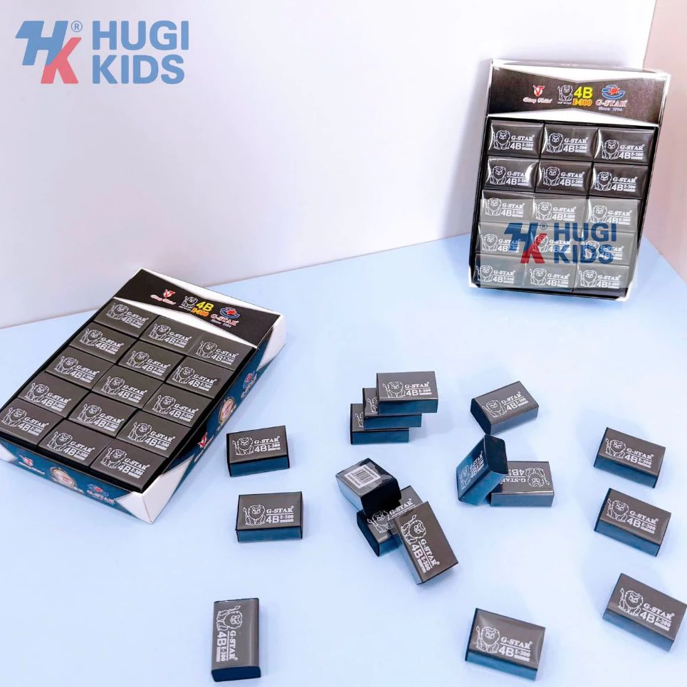 Combo 10/20/30 Cục Gôm Đen Tẩy Bút Chì Gstar E300 – Thơm, Mềm Dẻo, Tẩy Sạch Cho Học Sinh
