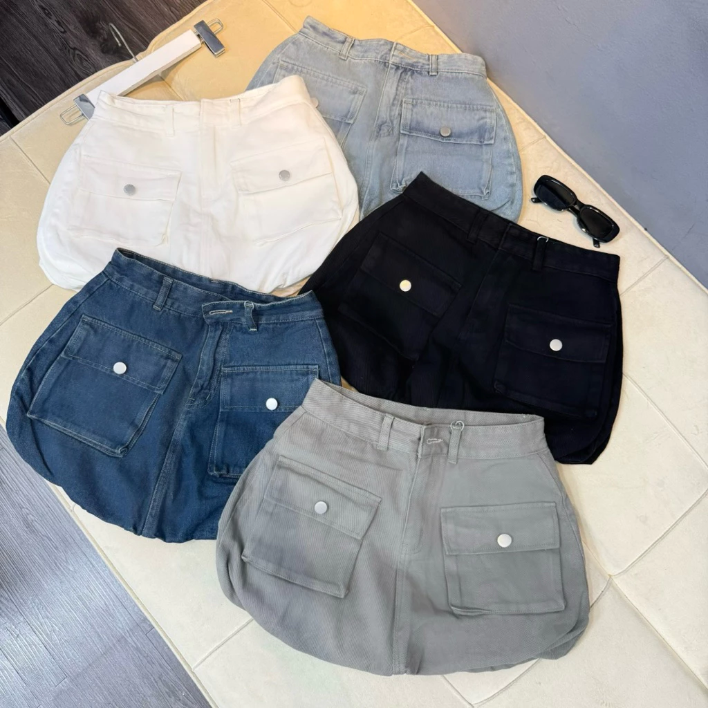 Shop Nhí : Chân váy nữ thêu bí . Có quần lót trong . Đủ Size S/M/L ( V03 7392 )