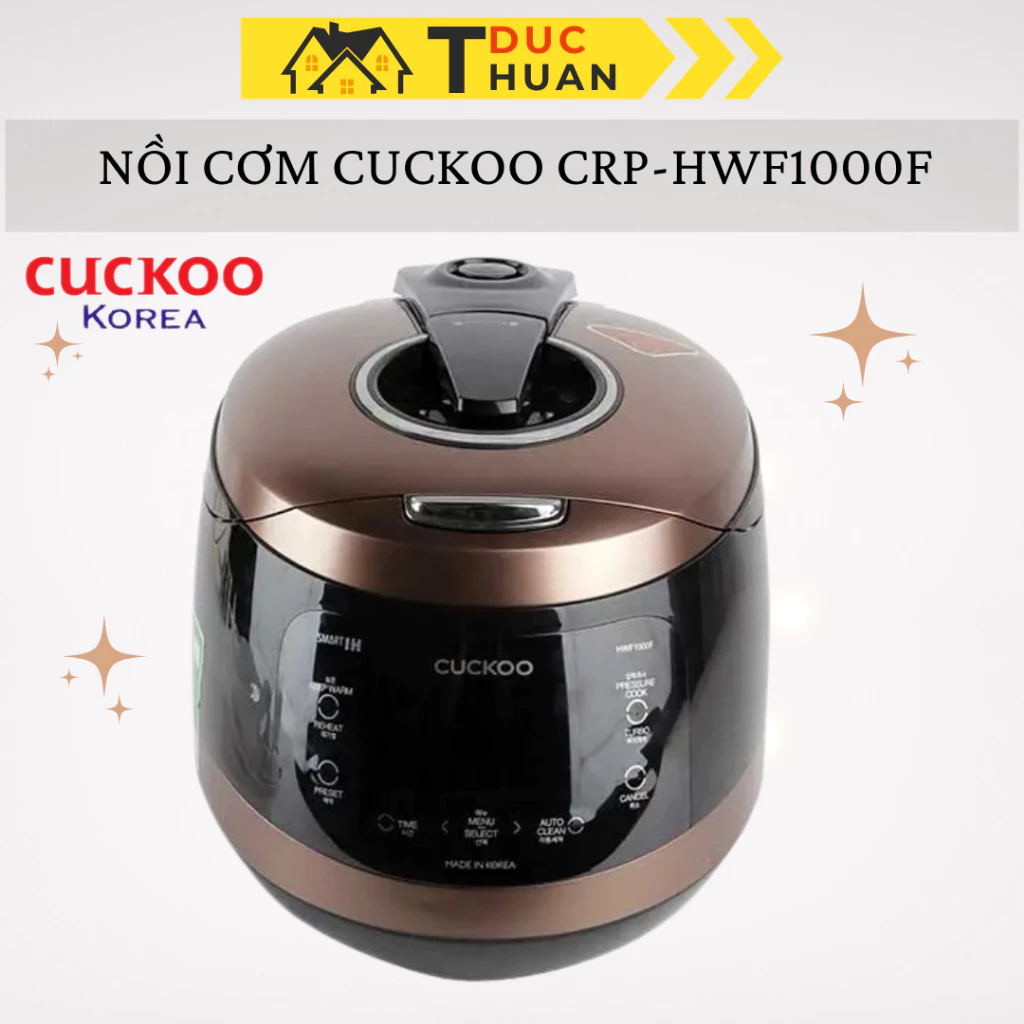 Nồi cơm áp suất cao tần Cuckoo 1.8L CRP-HWF1000F thiết kế sang trọng - Bảo hành 2 năm ĐT HOME