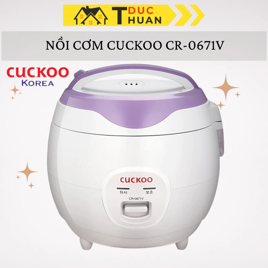 Nồi cơm điện cơ Cuckoo CR-0671/VWVNCV 1,08L - Chính hãng BH 24T - TUIDO SHOP