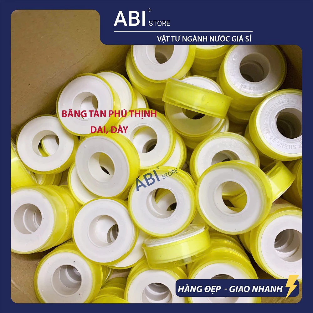 10 CUỘN BĂNG TAN, CAO SU NON VIỆT NAM PHÚ THỊNH 10m dai dày