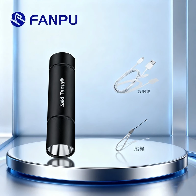 Đèn Pin Mini Siêu Sáng Cầm Tay Chống Va Đạp, Kháng Nước Nhỏ Gọn Cho Câu Cá, Leo Núi, Cắm Trại
