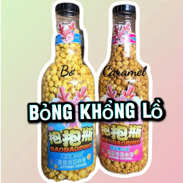 [Sẵn Hàng Mới ]  Chai Bỏng ngô hươu siêu to Chai Bắp Rang Bơ Siêu Khổng Lồ mua về cả nhà ăn thả ga