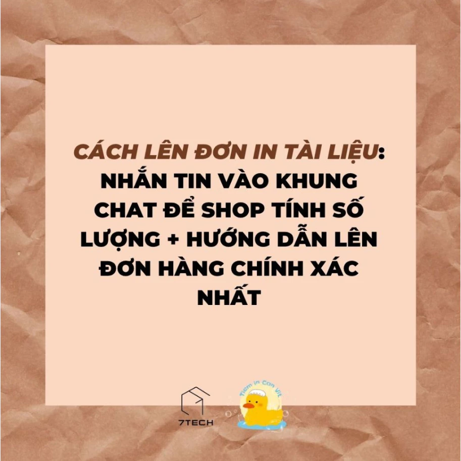 [Chọn khi cần đóng gáy tài liệu - Vui lòng nhắn shop, không tự lên đơn] Đóng gáy keo Simili - Đóng gáy lò xo xoắn nhựa