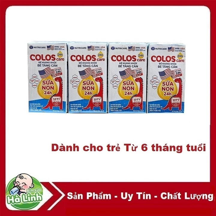 Lốc 4 hộp Sữa Coloscare, ColosCare pha sẵn 110ml Date (2027)